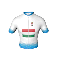 MAGYAR NEMZETI TRIKÓ: az egyéni összetett versenyben legjobb helyen álló magyar nemzetiségű kerekes viseli MAGYAR NEMZETI TRIKÓ: az egyéni összetett versenyben legjobb helyen álló magyar nemzetiségű kerekes viseli